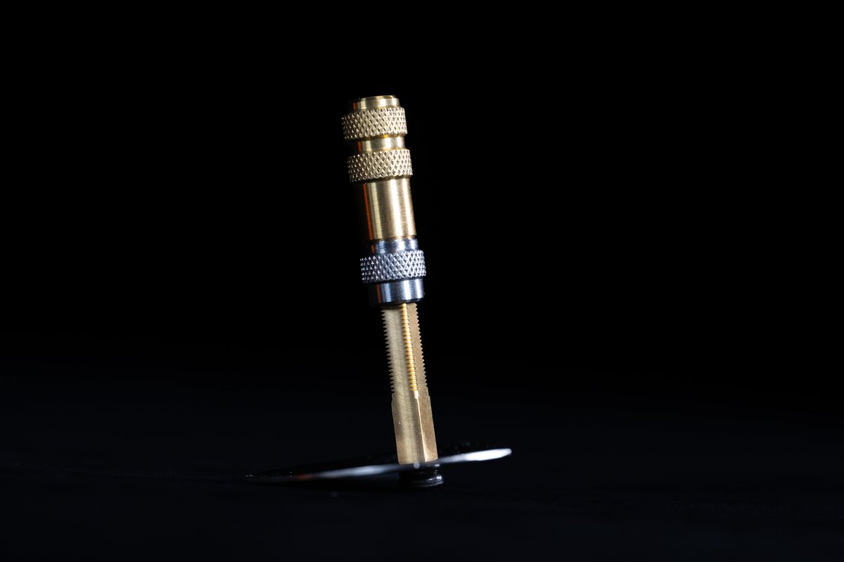 Precision brass and steel threaded assembly